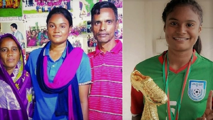 নারী ফুটবলার আঁখির বাবার সঙ্গে অসদাচরণ করায় ২ পুলিশকে প্রত্যাহার