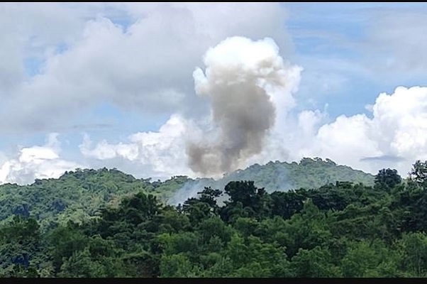 মিয়ানমার থেকে ছোড়া গুলি এসে পড়লো নাইক্ষ্যংছড়ি সীমান্তে