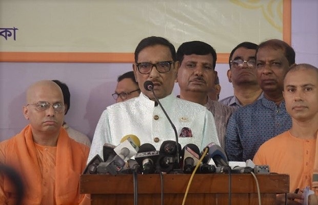 আওয়ামী লীগের সাধারণ সম্পাদক এবং সড়ক পরিবহন ও সেতুমন্ত্রী ওবায়দুল কাদের বলেছেন, হিন্দুদের মন্দিরে, বাড়ি-ঘরে-মন্ডপে হামলা হলে দুর্বৃত্তদের ক্ষমা নেই।