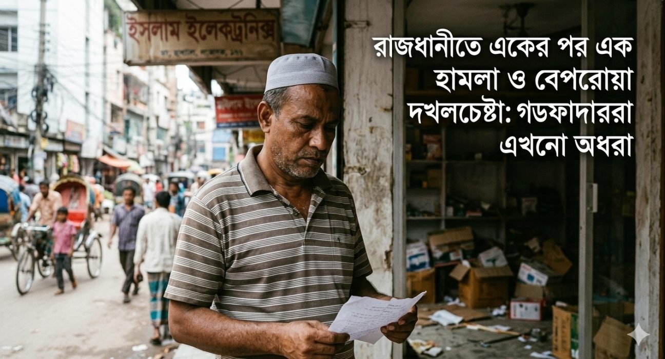 রাজধানীতে একের পর এক হামলা, জবরদখল ও অপরাধ দমনে প্রশাসনের তৎপরতা।