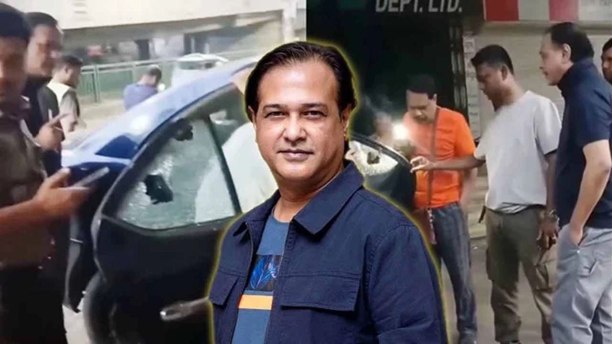মগবাজারে সংগীতশিল্পী আসিফ আকবরের গুলিবিদ্ধ ব্যক্তিগত গাড়ি