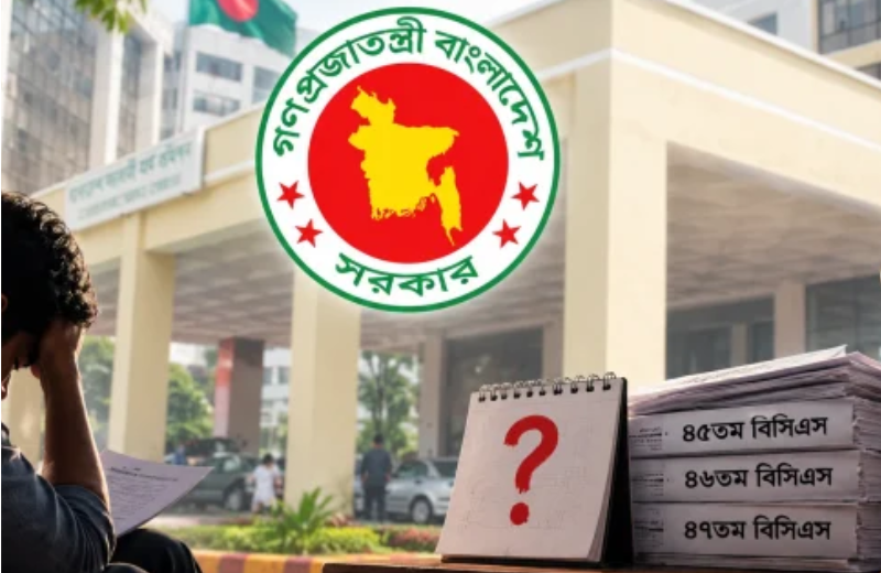 ৪৫তম বিসিএসের গেজেট থেকে বাদ পড়া চাকরিপ্রার্থীদের সংবাদ সম্মেলন ও ক্ষোভ প্রকাশ