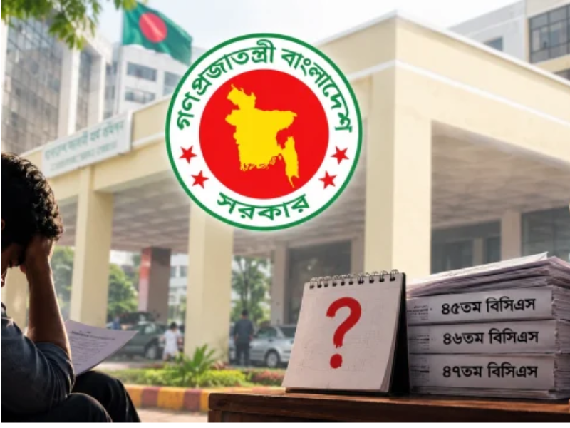 ৪৫তম বিসিএসের গেজেট থেকে বাদ পড়া চাকরিপ্রার্থীদের সংবাদ সম্মেলন ও ক্ষোভ প্রকাশ