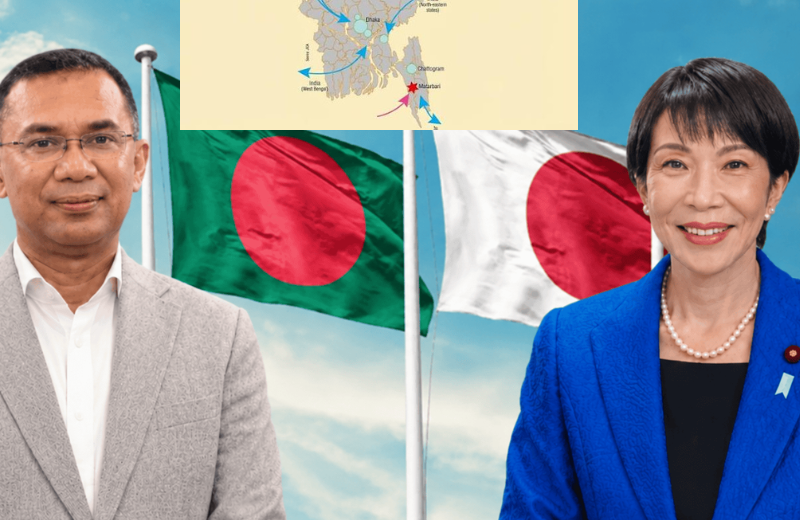 জাপানের বিগ-বি উদ্যোগের আওতায় বাংলাদেশ ও ভারতের অর্থনৈতিক অঞ্চল ও যোগাযোগ ব্যবস্থার মানচিত্র
